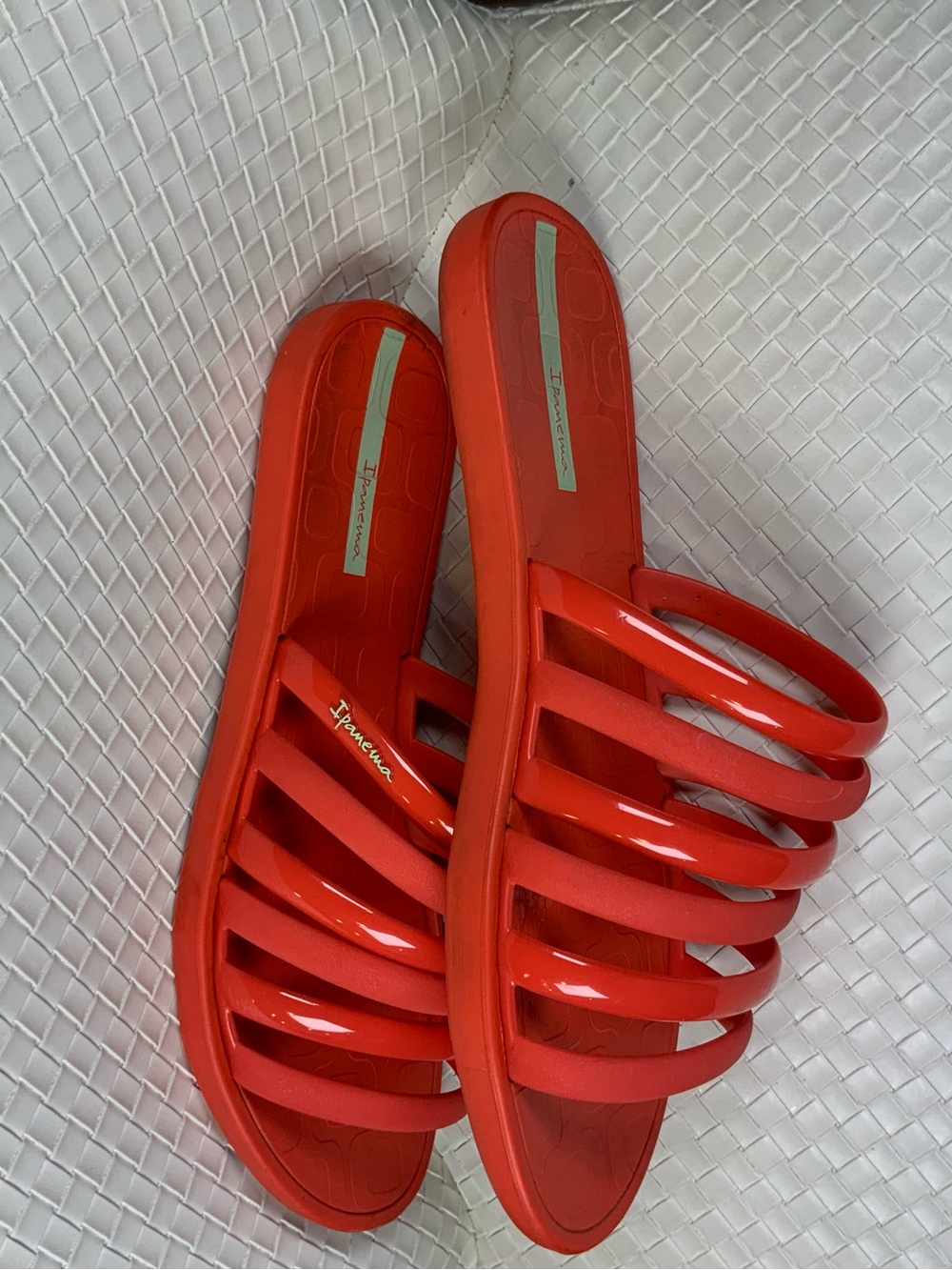 Ipanema Women’s Red Multi-Strap Slide Sandals